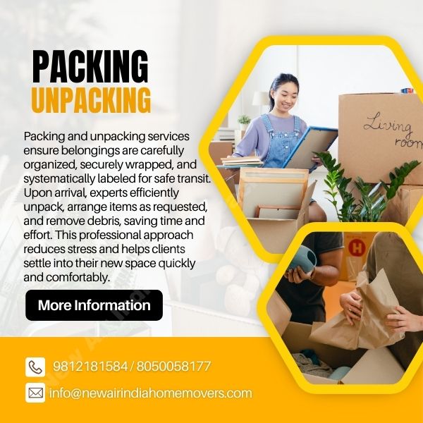 New Air India Home packers and movers